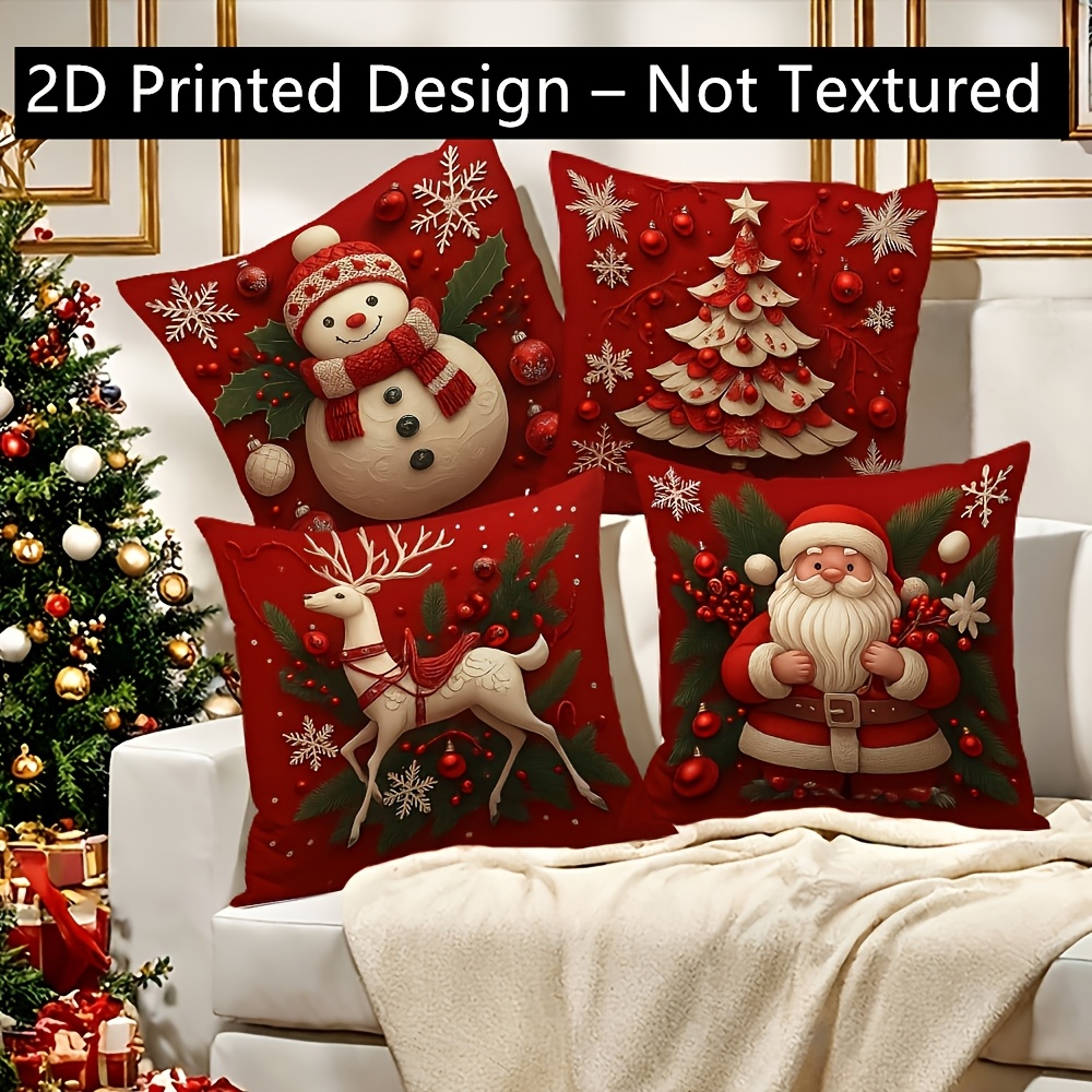 Pillow Insert 18X18 - ปลอกหมอนคริสต์มาส 2 ชิ้น ขนาด 18x18 นิ้ว