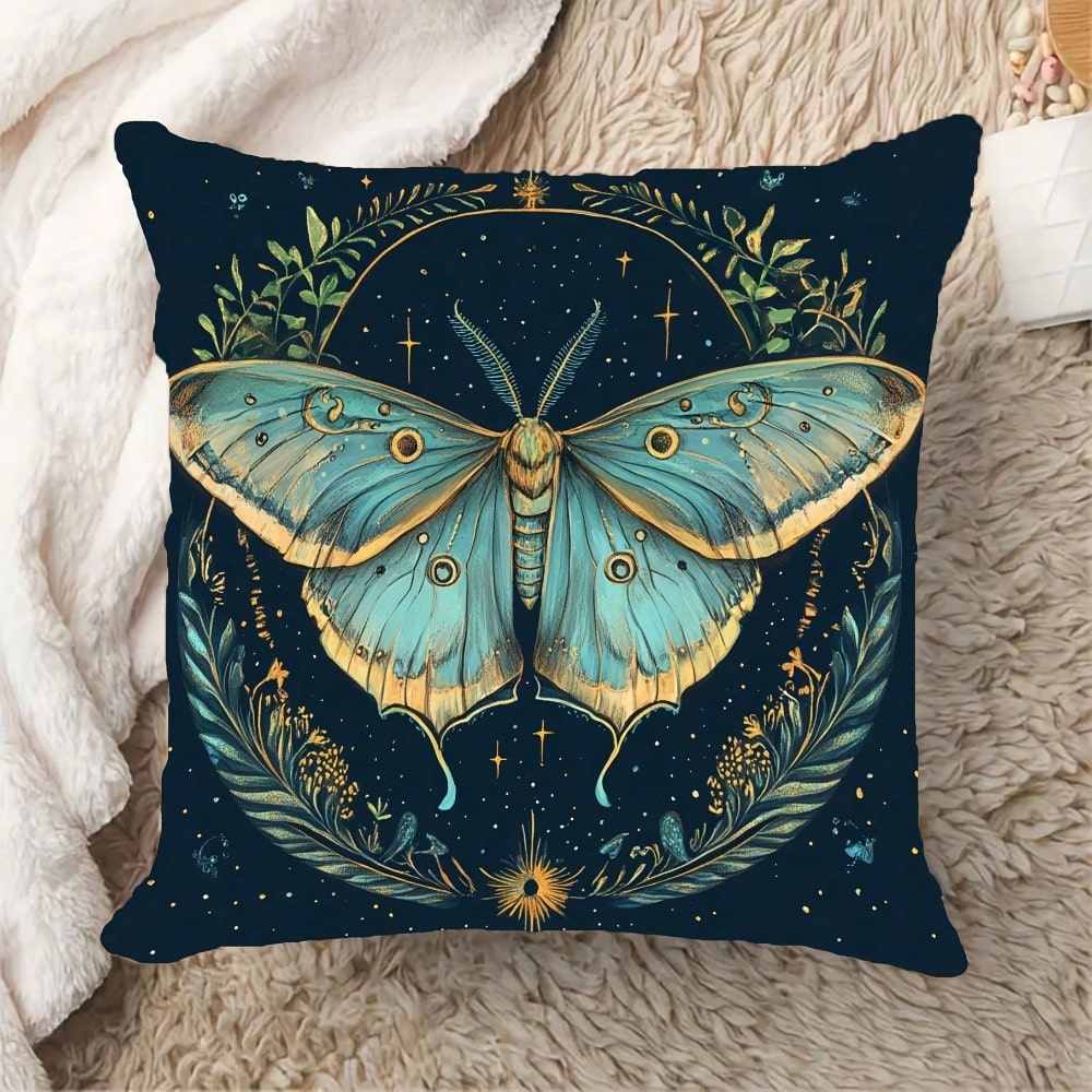 ปลอกหมอนลายโบฮีเมียนรูปผีเสื้อ - Pillow Insert 18X18 บทวิจารณ์และราคา