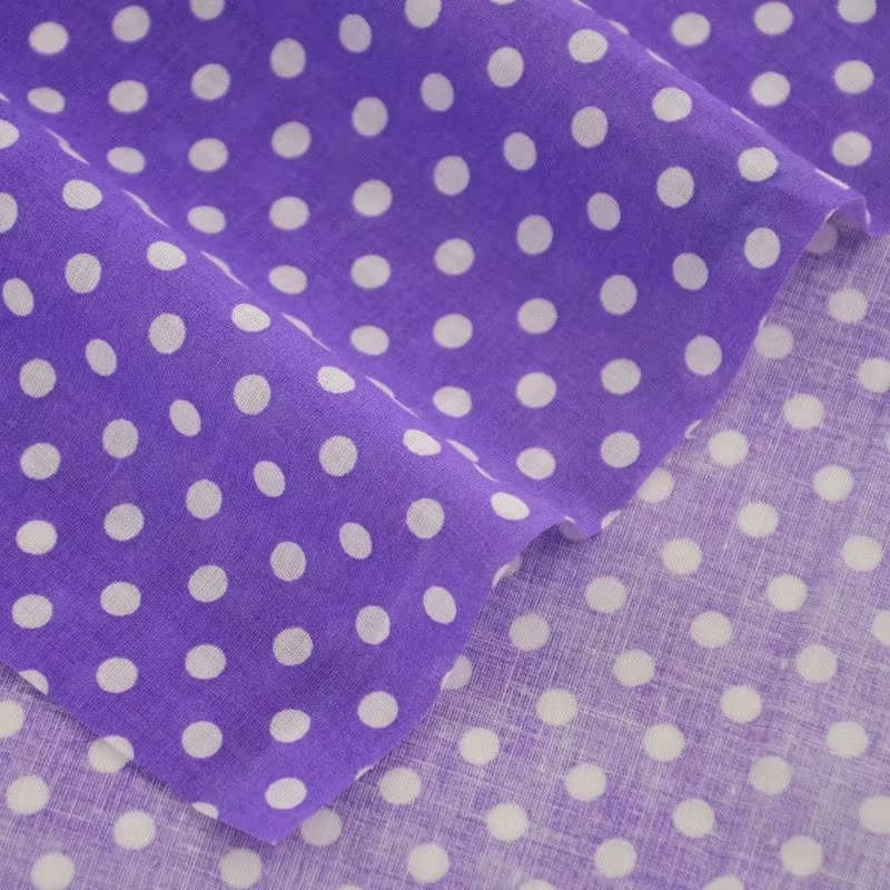 ผ้าคอตตอนพิมพ์ลายจุดสีส้มสีขาว - Home Textiles & Decorations บทวิจารณ์และราคา