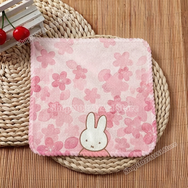 ผ้าเช็ดหน้าลายมิฟฟี่น่ารัก ใช้ - Home Textiles Face Towel บทวิจารณ์และราคา