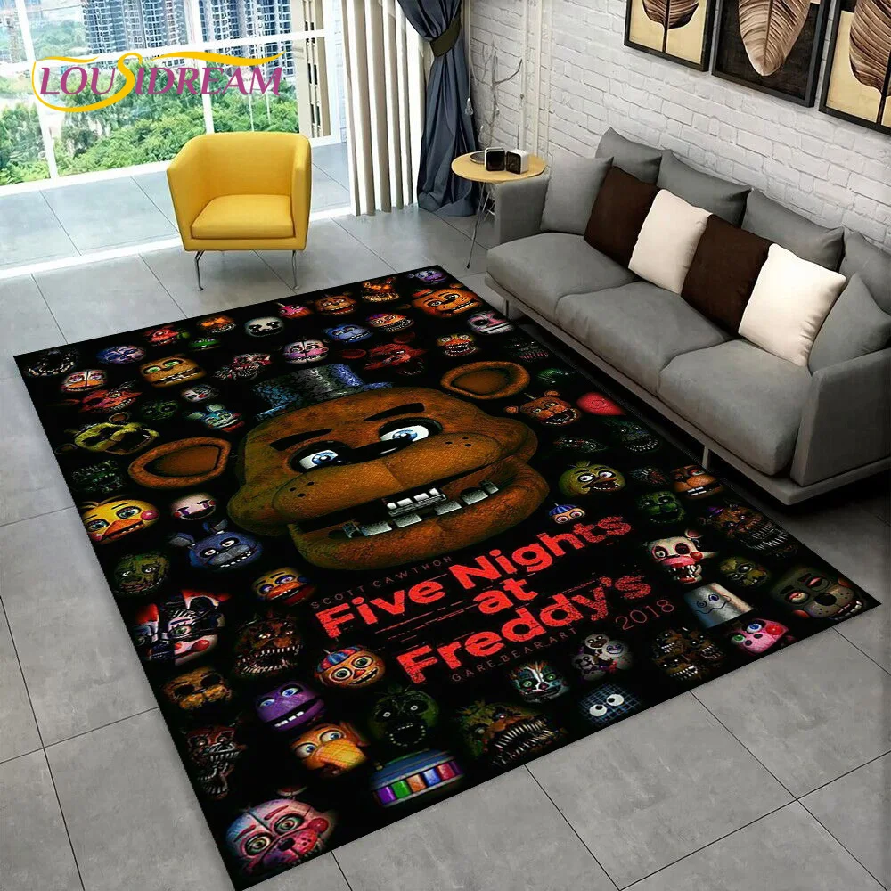 พรมปูพื้นลายหนังสยองขวัญ FNAF  - Home Textiles Sale บทวิจารณ์และราคา