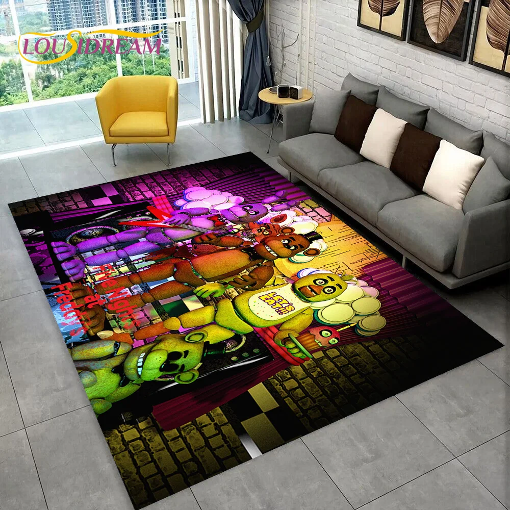 พรมปูพื้นลายหนังสยองขวัญ FNAF  - Home Textiles Sale บทวิจารณ์และราคา