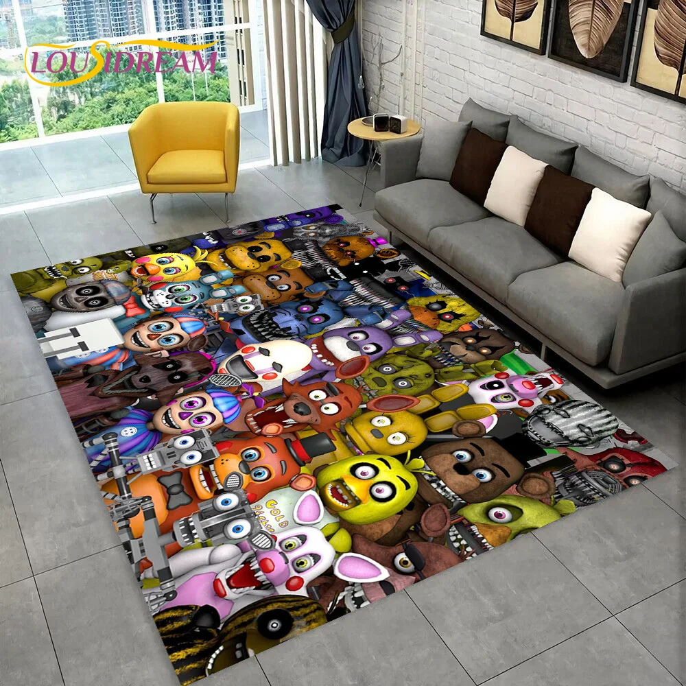 พรมปูพื้นลายหนังสยองขวัญ FNAF  - Home Textiles Sale บทวิจารณ์และราคา
