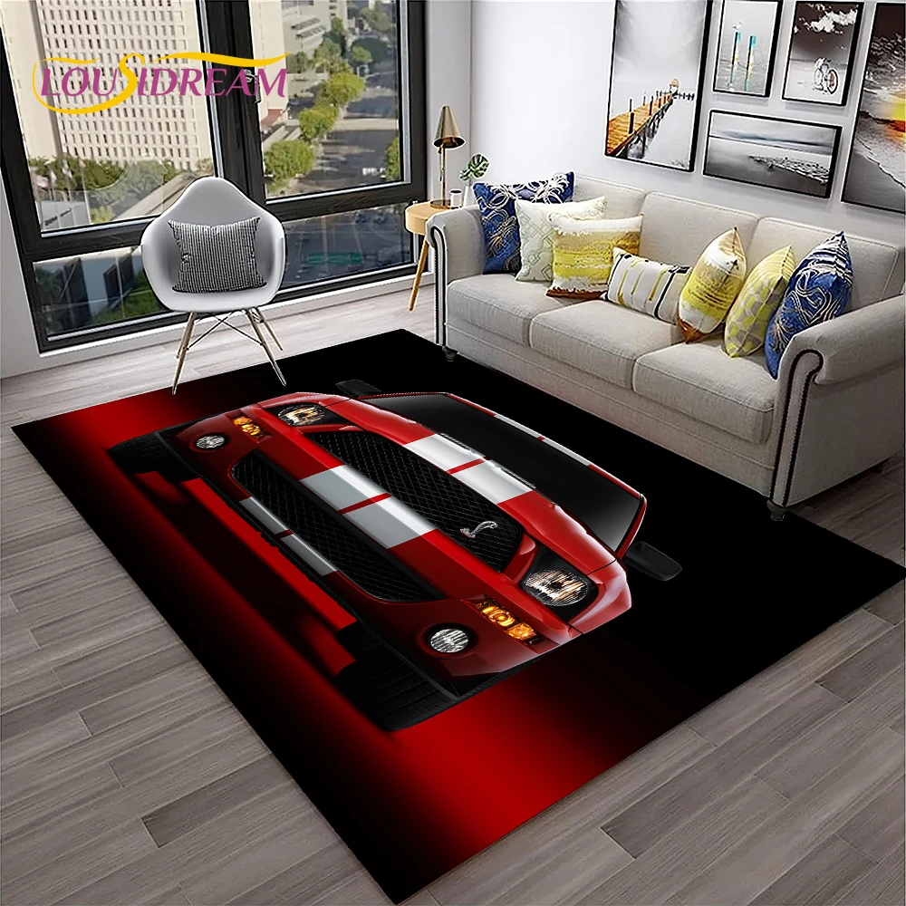 พรมปูพื้นลายรถฟอร์ด GTR มัสแตง - Home Textiles Sale บทวิจารณ์และราคา