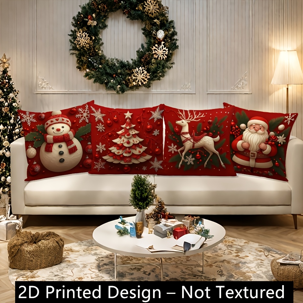 ปลอกหมอนคริสต์มาส 2 ชิ้น ขนาด  - Pillow Insert 18X18 บทวิจารณ์และราคา
